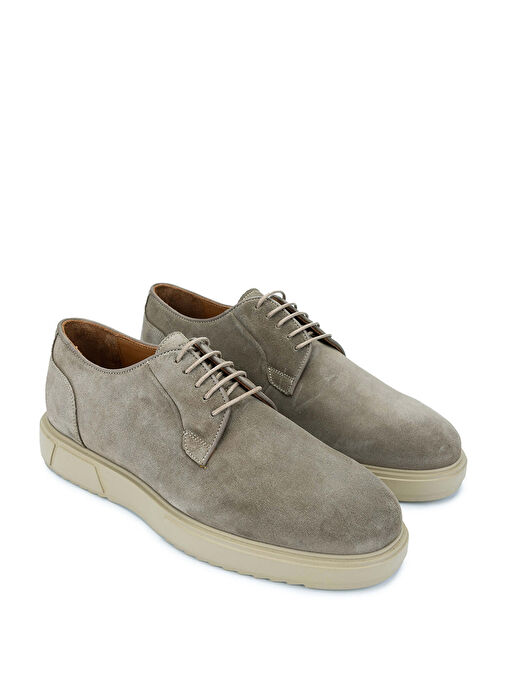 Tamer Tanca Erkek Hakiki Deri Bej Süet Casual Ayakkabı - Görsel 3