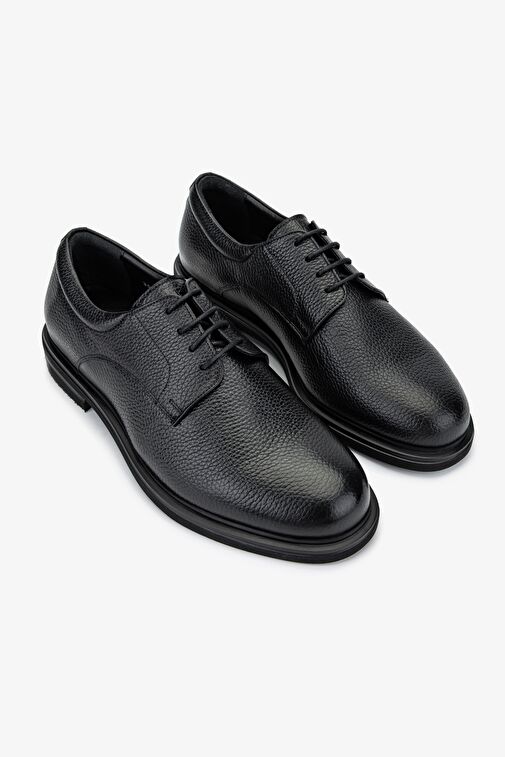 Valmenti Siyah Erkek Deri Klasik Ayakkabı 183 30154 ERK AYK SK24-25 - Görsel 3