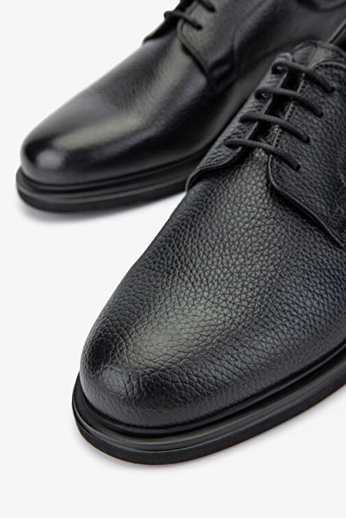 Valmenti Siyah Erkek Deri Klasik Ayakkabı 183 30154 ERK AYK SK24-25 - Görsel 5