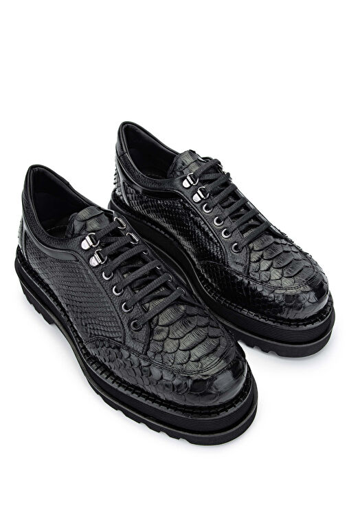 Tamer Tanca Siyah Erkek Deri Günlük Ayakkabı 771 99346 ERK AYK SK24-25 - Görsel 3