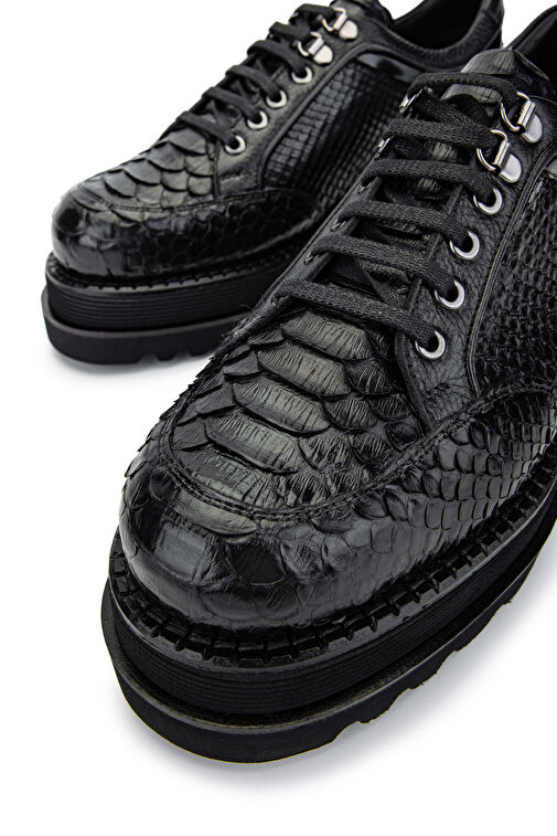 Tamer Tanca Siyah Erkek Deri Günlük Ayakkabı 771 99346 ERK AYK SK24-25 - Görsel 5