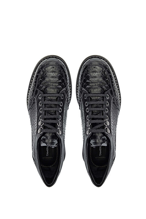 Tamer Tanca Siyah Erkek Deri Günlük Ayakkabı 771 99346 ERK AYK SK24-25 - Görsel 6