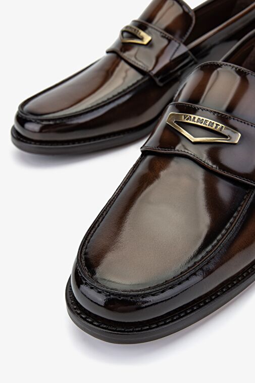 Valmenti Erkek Hakiki Deri Taba Loafer Ayakkabı - Görsel 4