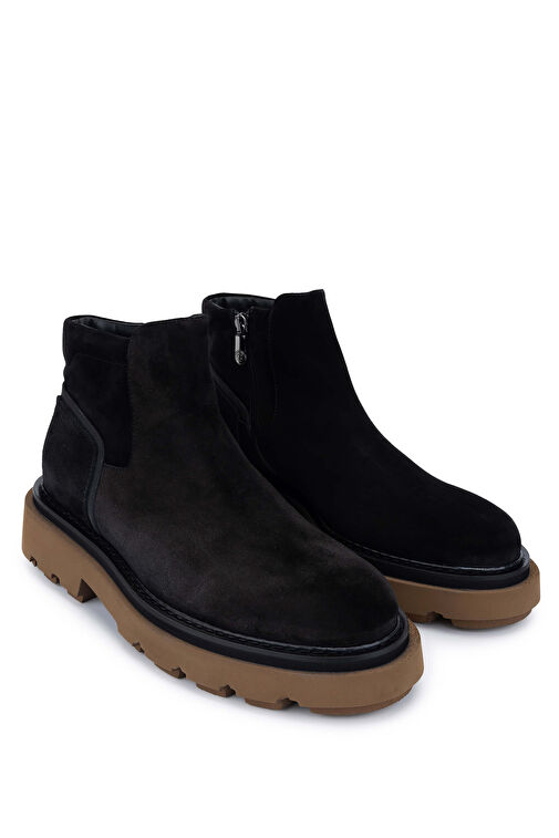 Butteri Erkek Hakiki Deri Siyah Casual Bot - Görsel 3