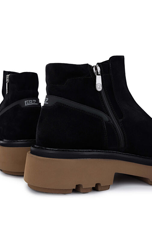 Butteri Erkek Hakiki Deri Siyah Casual Bot - Görsel 5