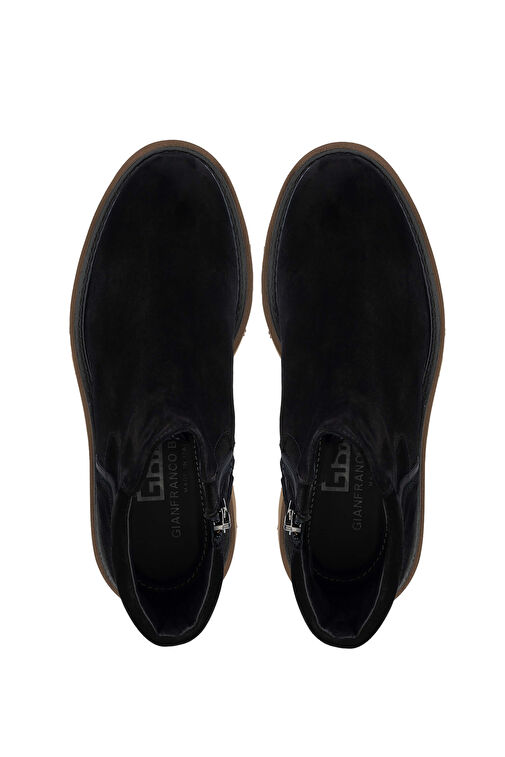 Butteri Erkek Hakiki Deri Siyah Casual Bot - Görsel 7