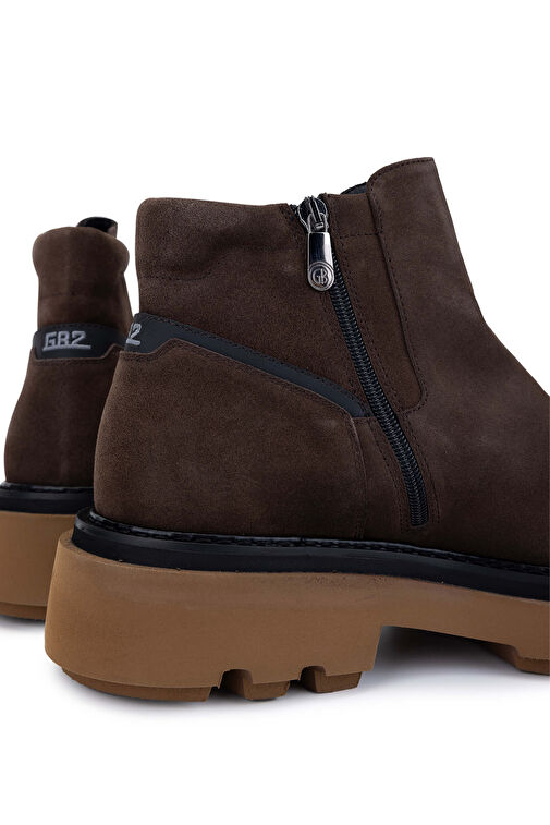 Butteri Erkek Hakiki Deri Kahverengi Casual Bot - Görsel 5