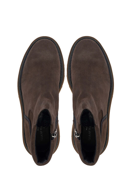 Butteri Erkek Hakiki Deri Kahverengi Casual Bot - Görsel 7