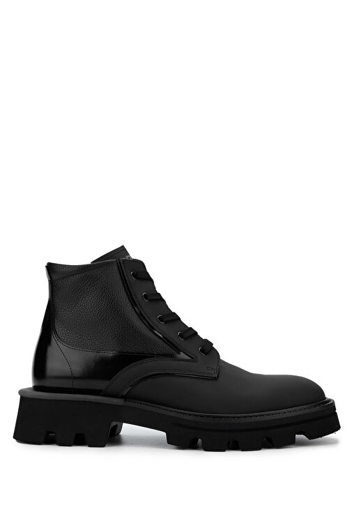 Butteri Erkek Hakiki Deri Siyah Casual Bot - Görsel 2