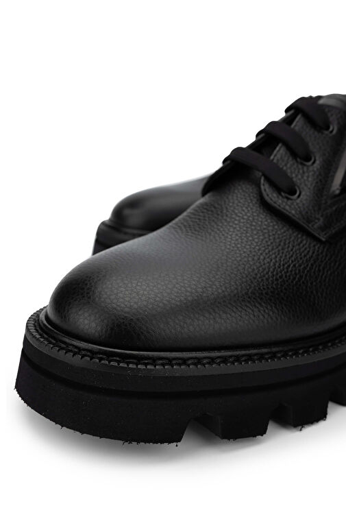 Butteri Siyah Erkek Deri Günlük Ayakkabı 480 95001 ERK AYK SK24-25 - Görsel 4