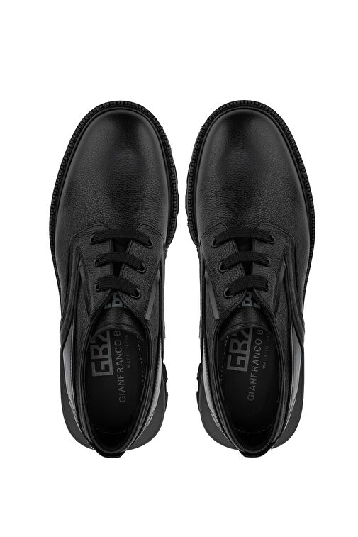 Butteri Siyah Erkek Deri Günlük Ayakkabı 480 95001 ERK AYK SK24-25 - Görsel 6