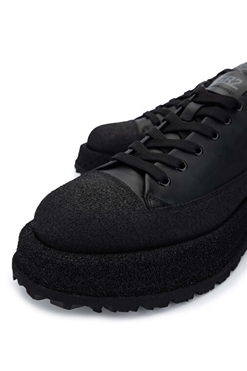 Butteri Erkek Hakiki Deri Siyah Casual Ayakkabı - Görsel 4