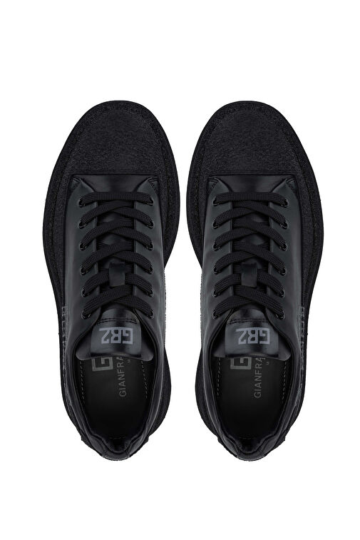 Butteri Erkek Hakiki Deri Siyah Casual Ayakkabı - Görsel 6