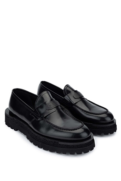 Butteri Erkek Hakiki Deri Siyah Loafer Ayakkabı - Görsel 3