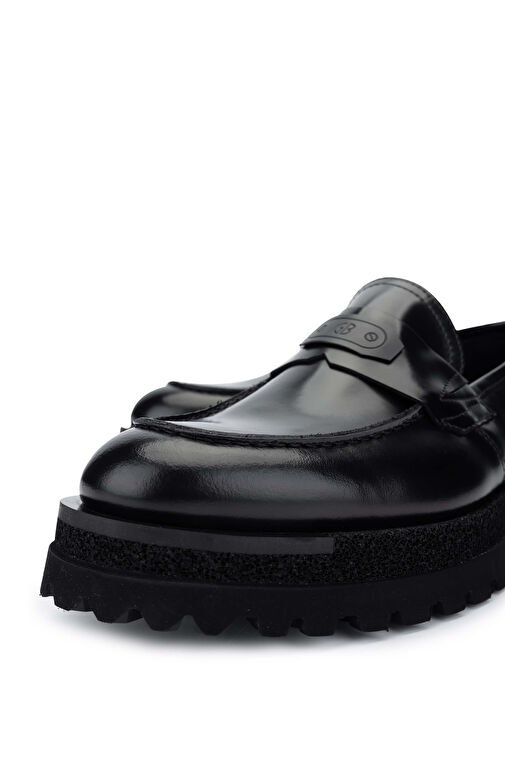 Butteri Erkek Hakiki Deri Siyah Loafer Ayakkabı - Görsel 4