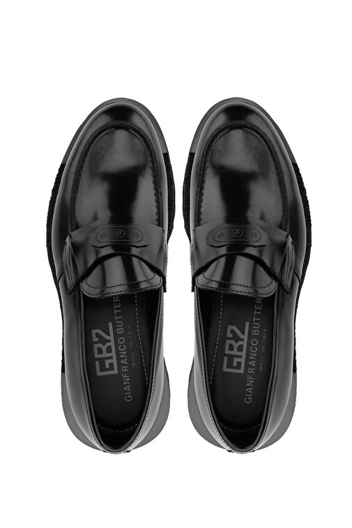 Butteri Erkek Hakiki Deri Siyah Loafer Ayakkabı - Görsel 6