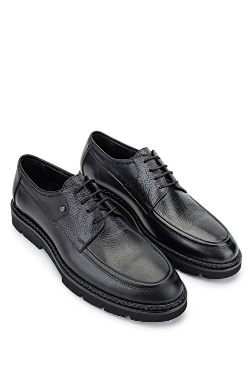 Tamer Tanca Erkek Hakiki Deri Siyah Casual Ayakkabı - Görsel 3