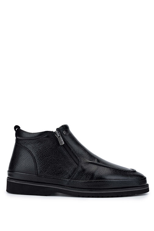 Tamer Tanca Erkek Hakiki Deri Siyah Floter Casual Bot - Görsel 2