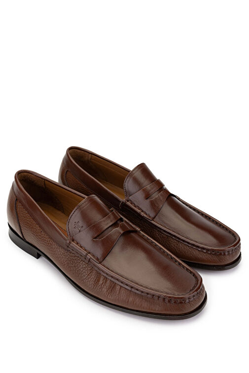 Tamer Tanca Erkek Hakiki Deri Taba Makosen Ayakkabı - Görsel 3