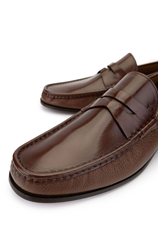 Tamer Tanca Erkek Hakiki Deri Taba Makosen Ayakkabı - Görsel 4