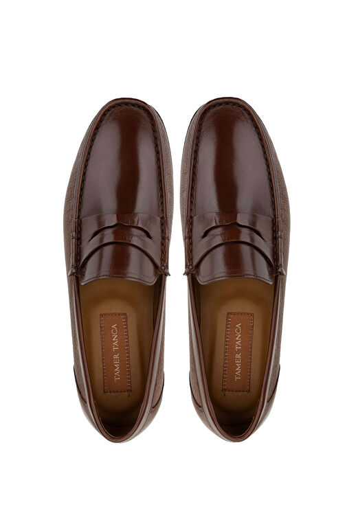 Tamer Tanca Erkek Hakiki Deri Taba Makosen Ayakkabı - Görsel 5