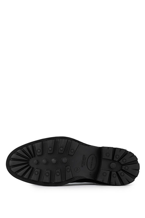 Mario Bruni Erkek Hakiki Deri Siyah Klasik Ayakkabı - Görsel 5