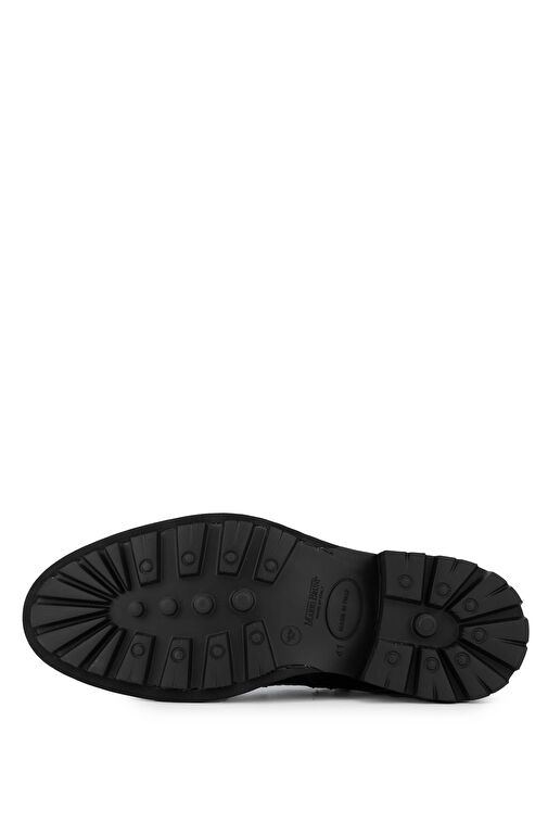 Mario Bruni Erkek Hakiki Deri Siyah Casual Bot - Görsel 6