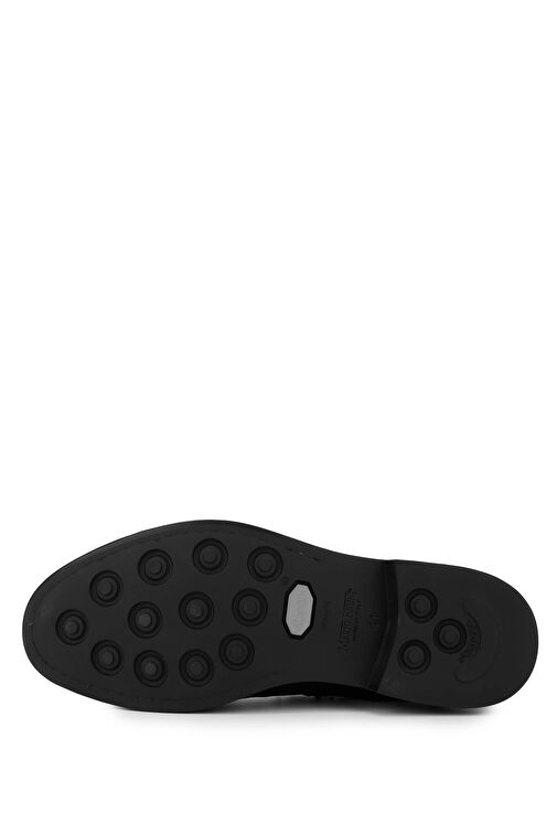 Mario Bruni Erkek Hakiki Deri Siyah Casual Bot - Görsel 6