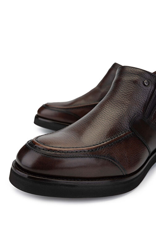 Mario Bruni Erkek Hakiki Deri Koyu Kahve Casual Bot - Görsel 4