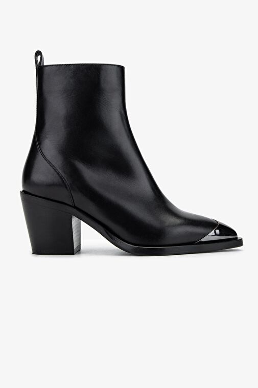 Valmenti Kadın Hakiki Deri Siyah Deri Casual Bot - Görsel 2