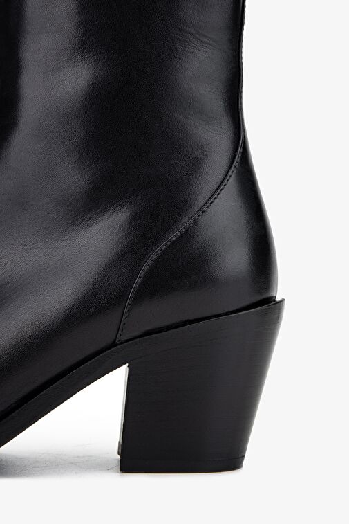 Valmenti Kadın Hakiki Deri Siyah Deri Casual Bot - Görsel 6