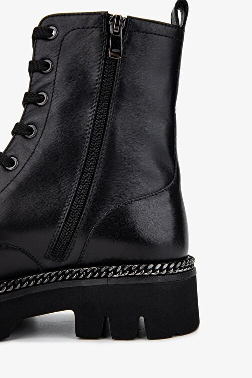 Valmenti Kadın Hakiki Deri Siyah Deri Casual Bot - Görsel 5