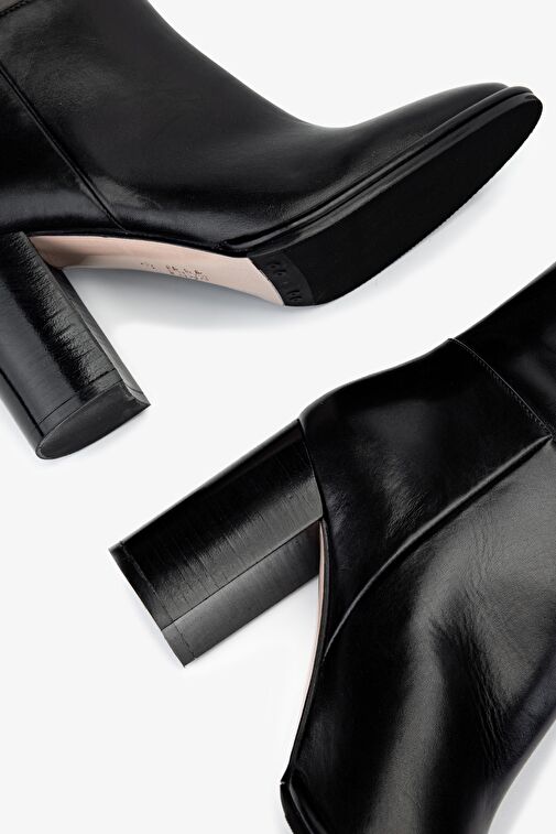 Valmenti Kadın Hakiki Deri Siyah Deri Casual Çizme - Görsel 6