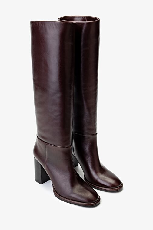 Valmenti Kadın Hakiki Deri Kahverengi Casual Çizme - Görsel 3