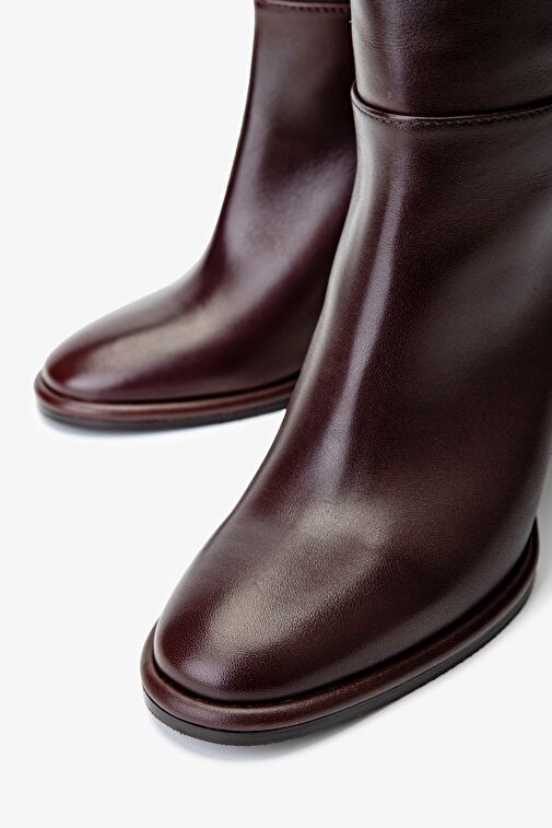 Valmenti Kadın Hakiki Deri Kahverengi Casual Çizme - Görsel 4