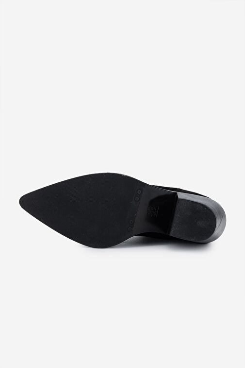 Valmenti Kadın Hakiki Deri Siyah Süet Casual Bot - Görsel 6