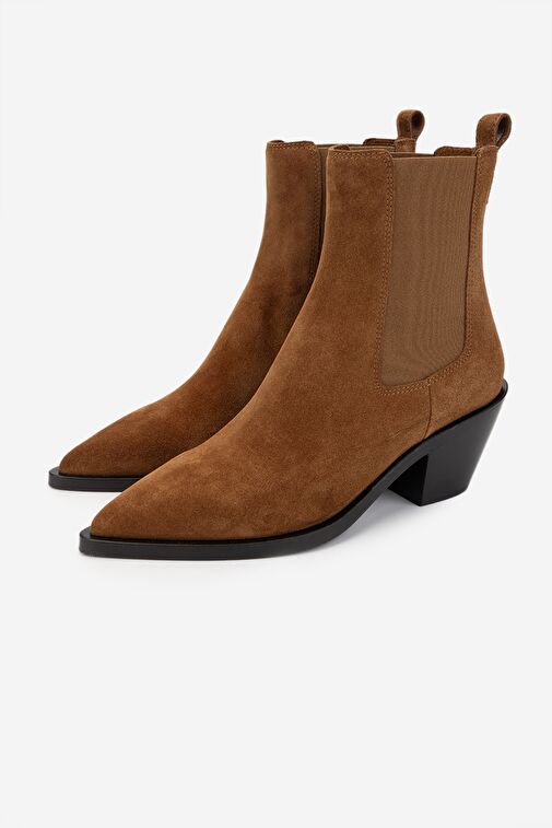 Valmenti Kadın Hakiki Deri Taba Süet Casual Bot - Görsel 7