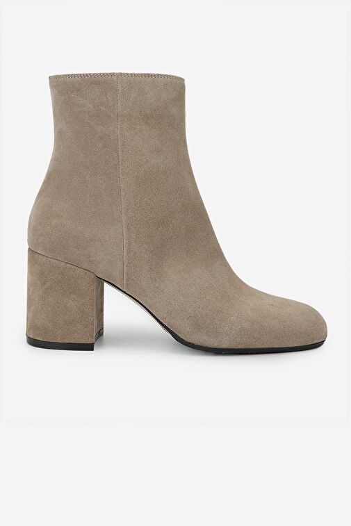 Valmenti Kadın Hakiki Deri Bej Süet Casual Bot - Görsel 2