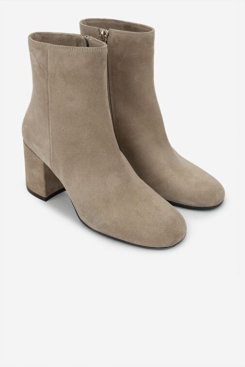 Valmenti Kadın Hakiki Deri Bej Süet Casual Bot - Görsel 3