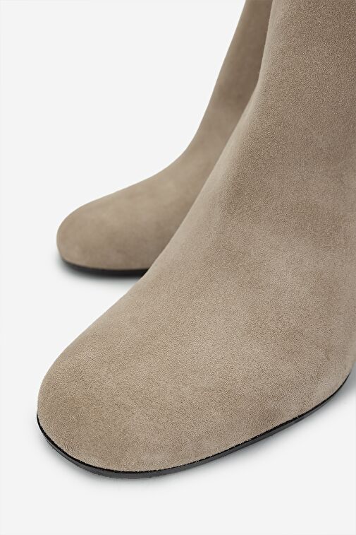 Valmenti Kadın Hakiki Deri Bej Süet Casual Bot - Görsel 4