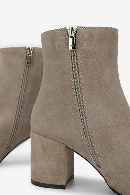 Valmenti Kadın Hakiki Deri Bej Süet Casual Bot - Görsel 5