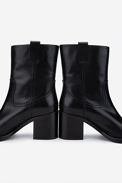 Valmenti Kadın Hakiki Deri Siyah Deri Casual Bot - Görsel 4