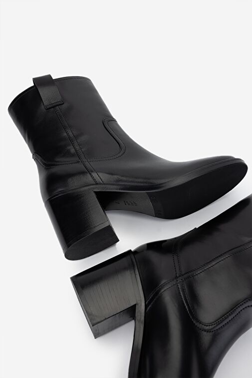 Valmenti Kadın Hakiki Deri Siyah Deri Casual Bot - Görsel 6