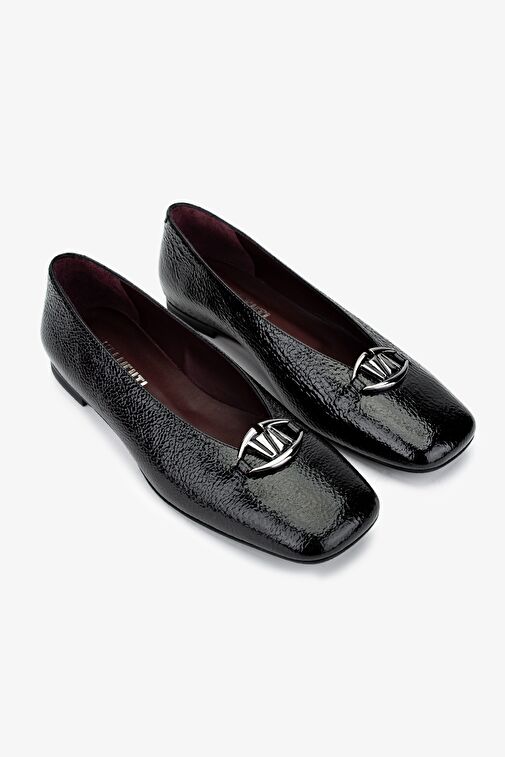 Valmenti Siyah Kadın Rugan Babet 1046 3472 BN AYK SK24-25 - Görsel 3