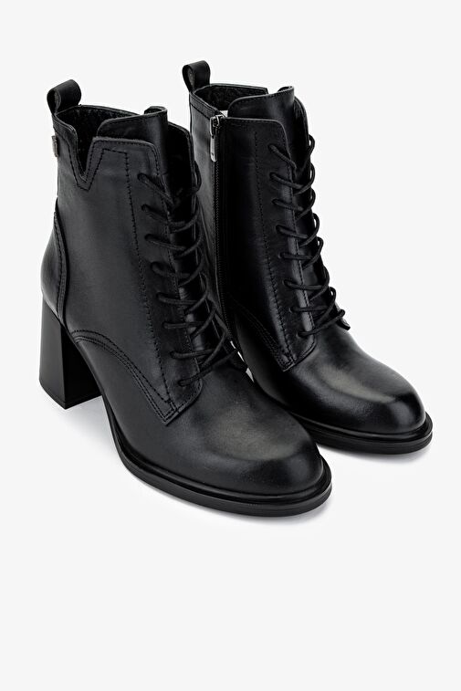 Valmenti Kadın Hakiki Deri Siyah Casual Bot - Görsel 3