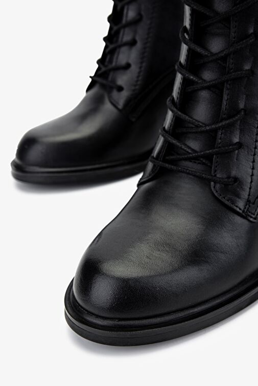 Valmenti Kadın Hakiki Deri Siyah Casual Bot - Görsel 4