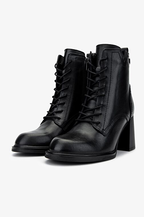 Valmenti Kadın Hakiki Deri Siyah Casual Bot - Görsel 5