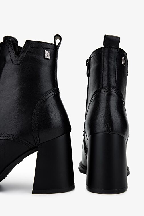 Valmenti Kadın Hakiki Deri Siyah Casual Bot - Görsel 6