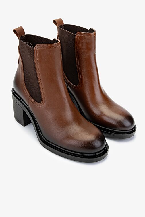 Valmenti Kadın Hakiki Deri Taba Deri Casual Bot - Görsel 3