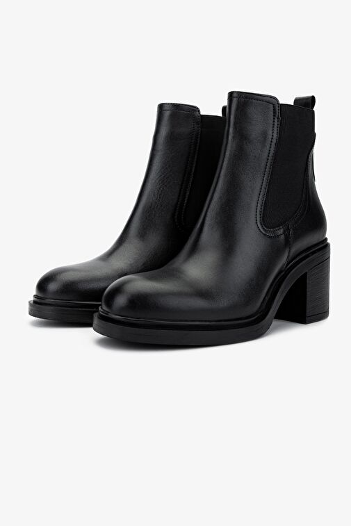 Valmenti Kadın Hakiki Deri Siyah Deri Casual Bot - Görsel 5